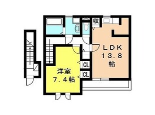 白浜の宮駅 徒歩19分 2階の物件間取画像